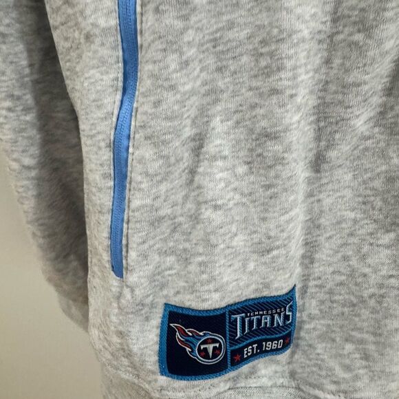 NFL Team Apparel Tennessee Titans gray logo full zip hoodie size medium NWT - Picture 4 of 9